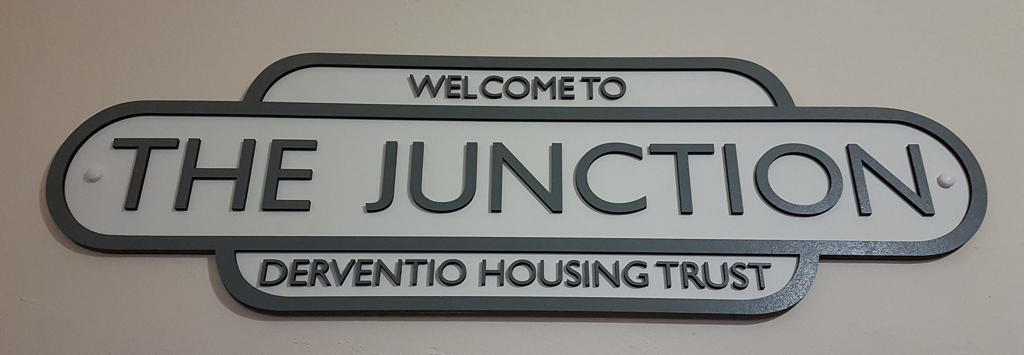 The Junction door sign