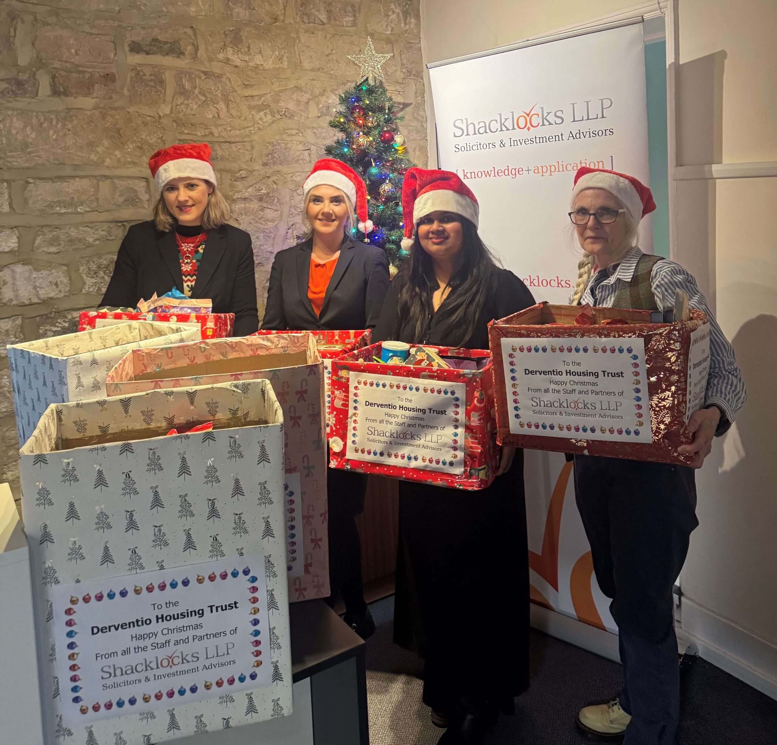 Kind-hearted legal firm helps give Derbyshire housing trust residents a merrier Christmas featured image