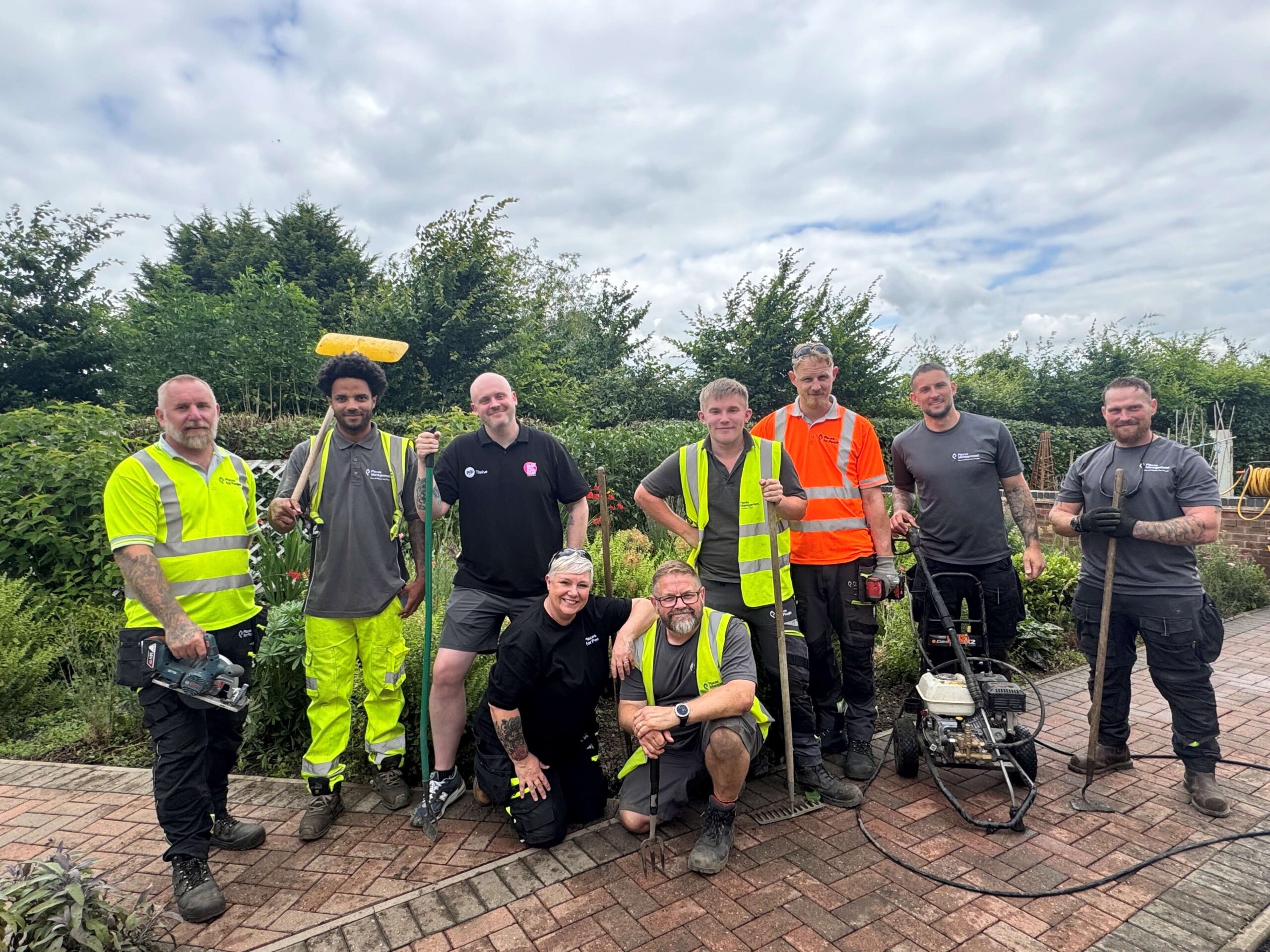 Volunteers help Derventio Housing Trust’s “tranquil oasis” homeless project put down roots in the garden featured image